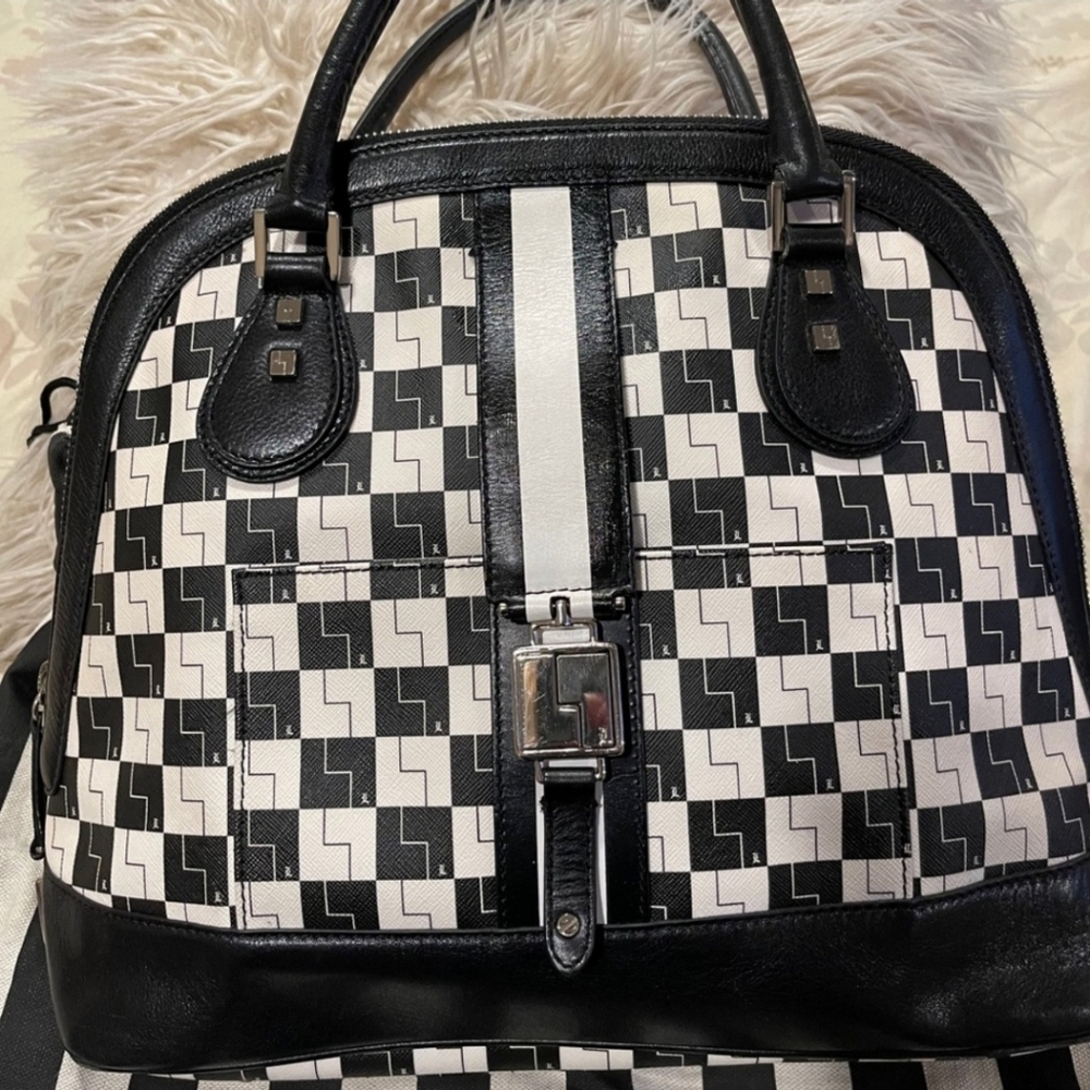 ISO... *NOT 4 SALE* .... L.A.M.B. BLACK & WHITE CHECKERD Bowler